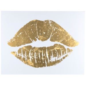 Hobby Lobby Gold Lips Wall Decor